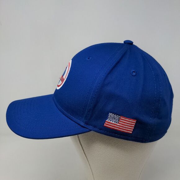 Ford Shelby Mustang Men's Strapback Hat Blue Adjustable Embroidered Logo - Picture 3 of 6